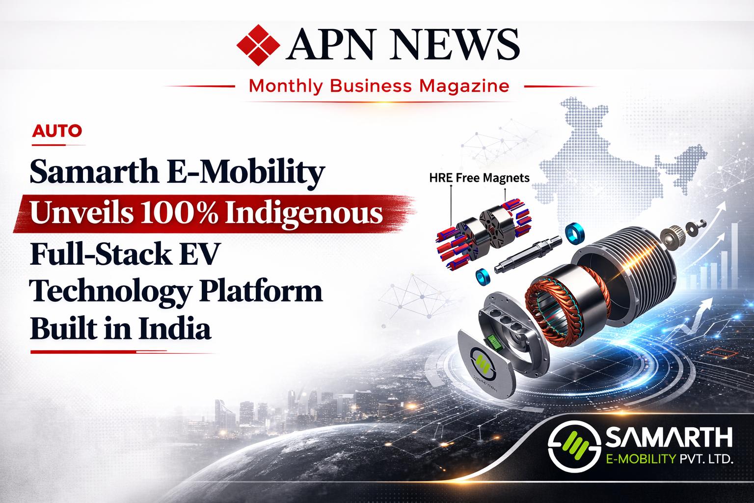 Samarth E-Mobility Unveils 100% Indigenous Full-Stack EV Technology Platform Built in India
