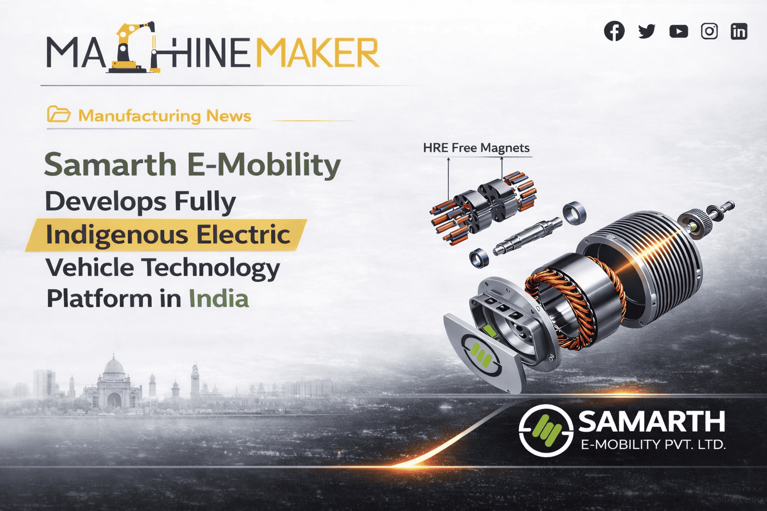 Samarth E-Mobility Develops Fully Indigenous Electric Vehicle Technology Platform in India
